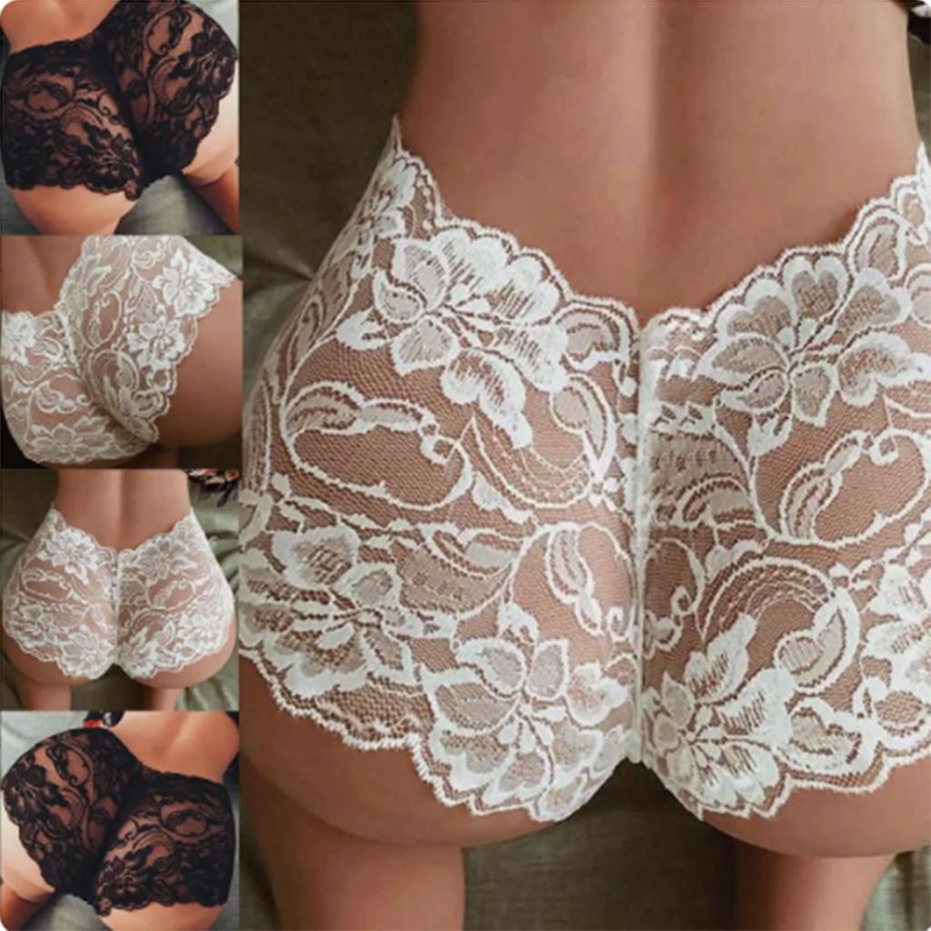 T-back Women's Sexy Low Waist  Transparent Lace Hollow Underwear