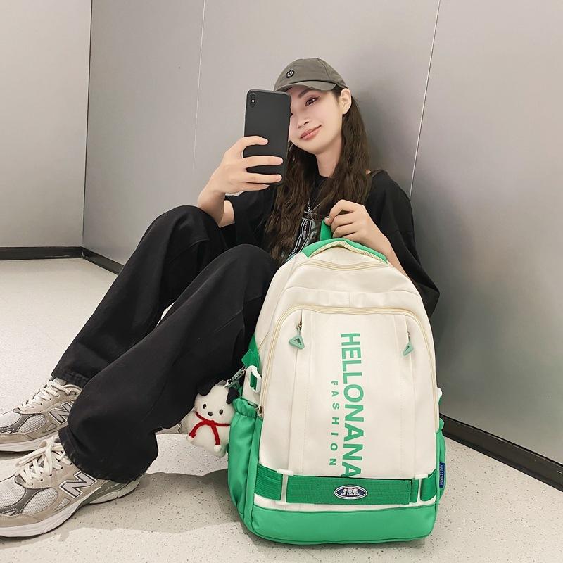 Schoolbag Female College Student Simple Casual Travel Men Ins Japanese High School Large Capacity Backpack