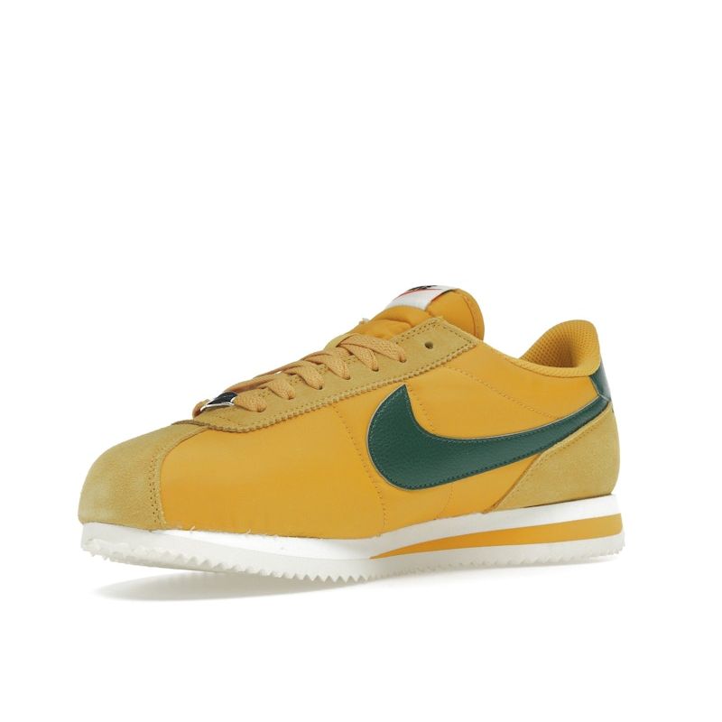 Nike Wmns Cortez Textile Yellow Ochre Gorge Green Safety Orange Black Retro Running Lifestyle Casual Sneakers DZ2795-702