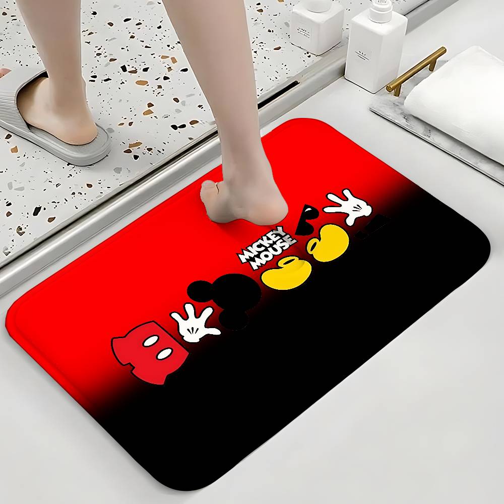 Cute M-Mickeys Mouses Floor Mats Home Laundry Rug Carpet For Living Room Decor Lounge Area Anti-slip Foot Mat Entrance Doormat