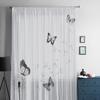 Dandelion Silhouette With Butterflies Sheer Curtains for Living Room Tulle Window Curtain Bedroom Kitchen Veil Drapes