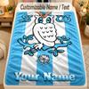 Flannel BlanketSheffield Wednesday FC Custom Name Text Personalized Soft Warm Throw Blanket Home Decor Gift