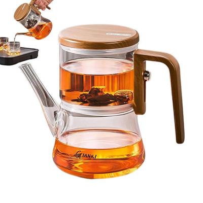 Magnetic Tea Pot Separation Removable Infuser Long Mouthed Teapot High Temperature Resistant Press Control Glass Tea Pot