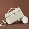 Genuine Leather Women's Bag Portable Box Bag Top Layer Cowhide Sling Crossbody Bag