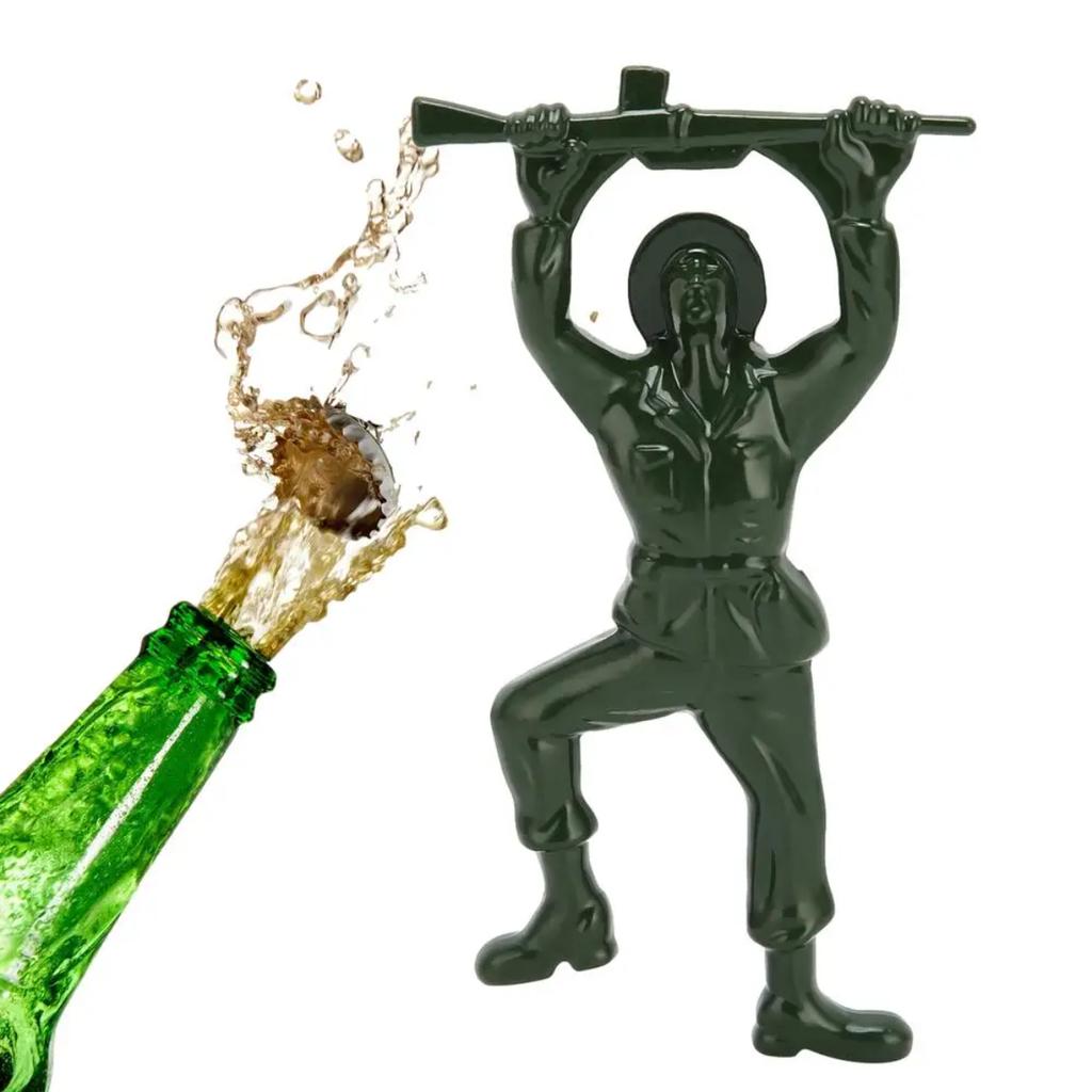 Green Soldier Bottle Opener Army Man Bottle Opener Unique and Soldier Shaped Beer Opener Funny Bottle Opener Metal Bottle Opener