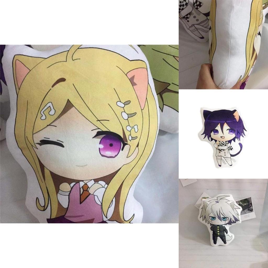 Entzückendes Danganronpa Plüschtier Weiches Stoffkissen mit Nanami Chiaki und Nagito Komaeda