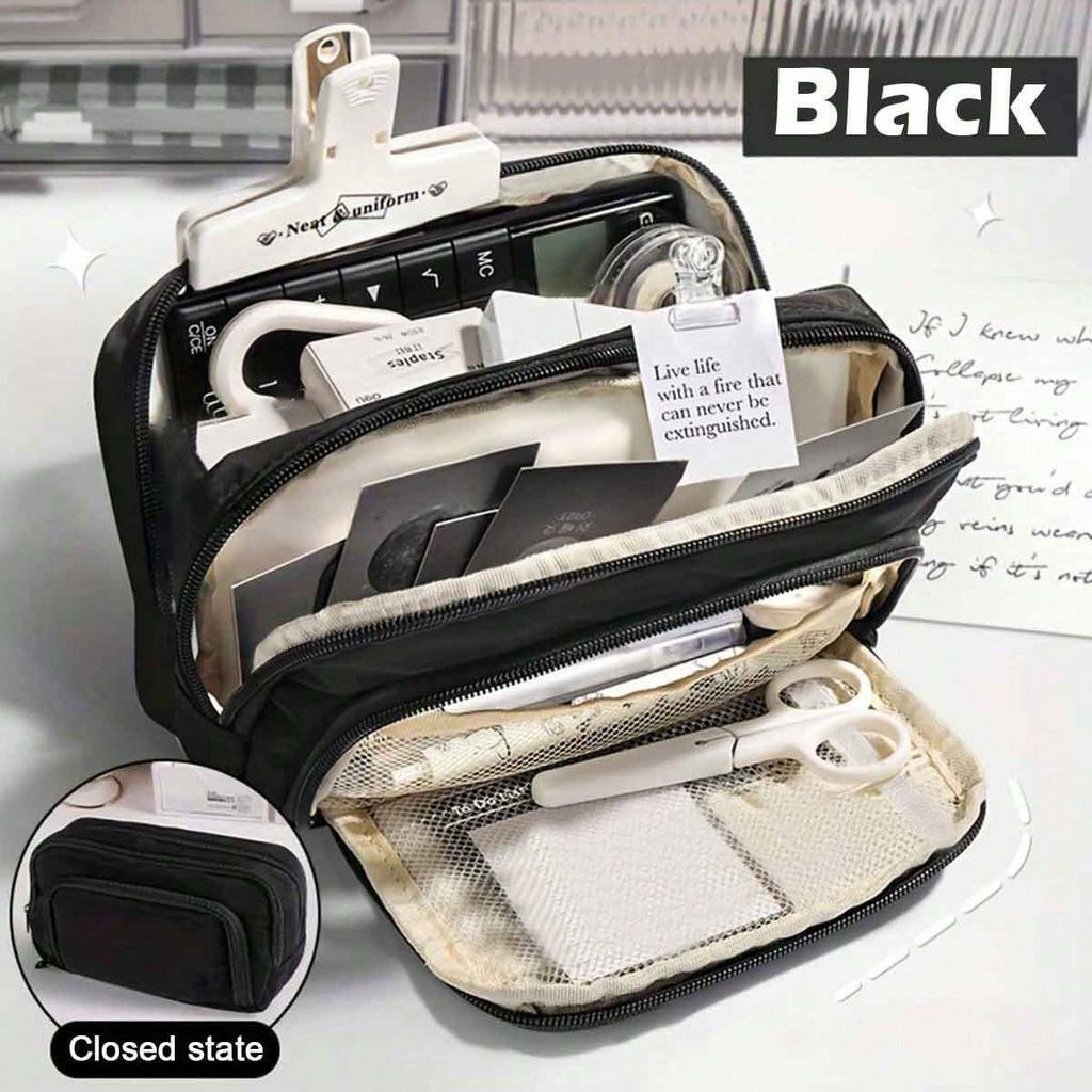 Kawaii Pencil Case Large Capacity Aesthetic Pen Bag Holder Bag Children Pen Case School Office Supplies Korean Stationery