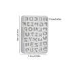 Flexible Resin Mold Pendant Molds Keyboard Letter Shape Silicone Texture for Epoxy Crafts and Creative Wall Decorations