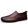 Leather Shoes for Men Casual Male Soft Sole Comfortable Shoes Slip-On Men Driving Shoes