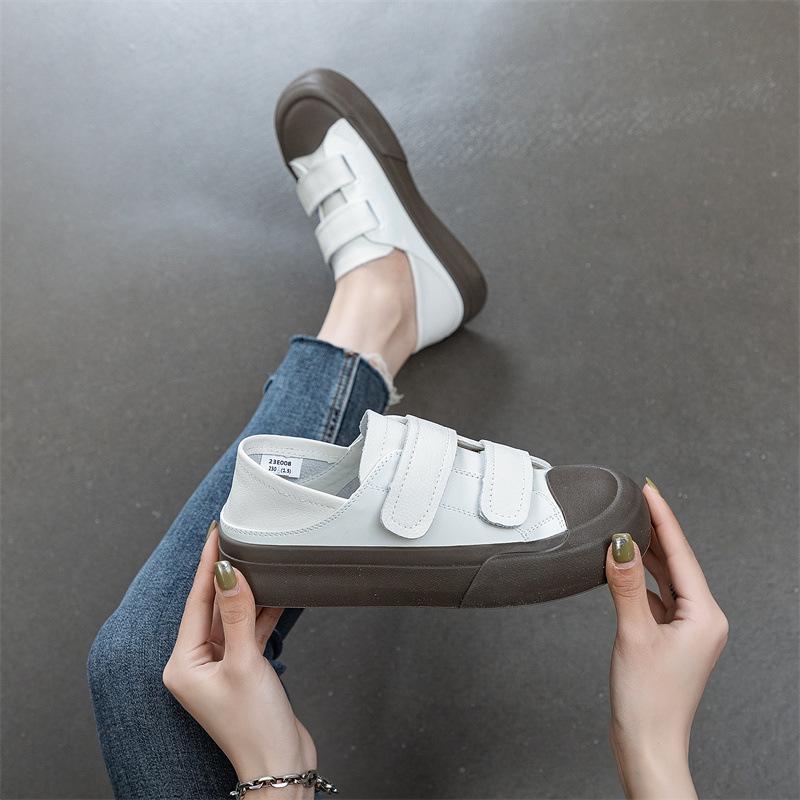 CCVV Damen 2023 Frühling Klettverschluss Casual Sneakers – Bequeme, vielseitige und trendige flache Schuhe