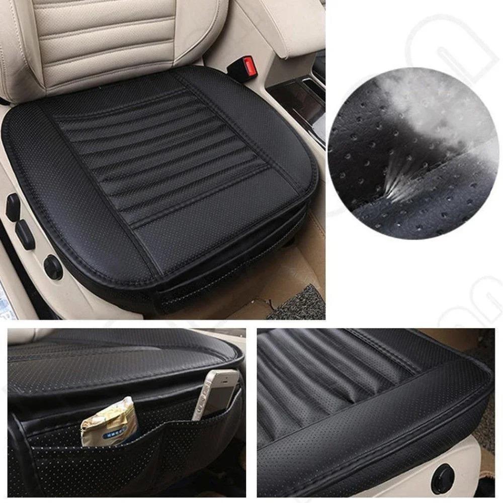 Universal Car Seat Cover Breathable PU Leather Pad Mat For Auto Chair Cushion Car Front Seat Cover Four Seasons Anti Slip Mat