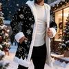 Erkek Günlük Noel Baskılı Ceket