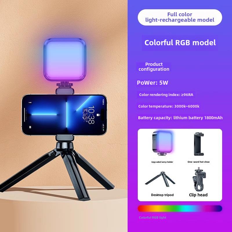 Mini přenosné LED selfie přisvětlení pro mobilní fotografie a videa