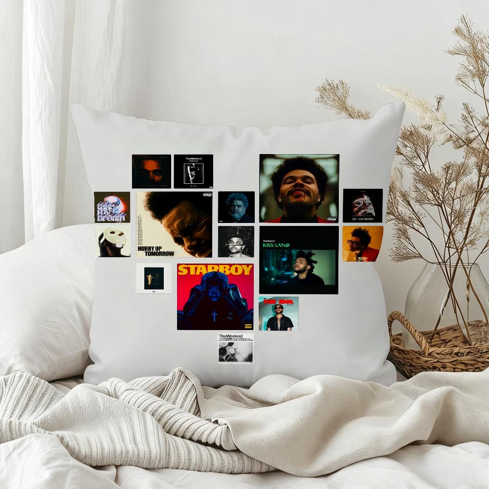 

Rapper The WWeekndS Hurry Up Tomorrow Pillow Case Bedroom Sofa Living Room Backrest Decoration Square Cushion Nap Time 30x30 cm