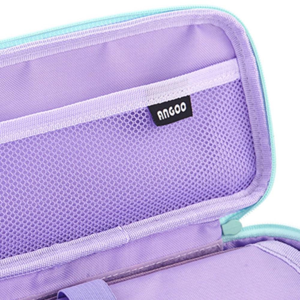 Astuccio Portapenne Con Cerniera, Grande Capacità – Tessuto Laminato Blu Vintage, 22x12x3,5 Cm, Smontabile, Per Scuola, Ufficio, Ragazzi E Bambini