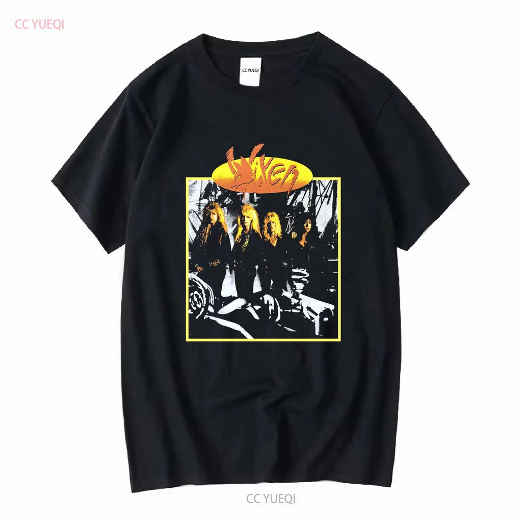 Vixen Band Music For Lovers Black T Shirt Cotton Full Size JK598 Vintage Washed Fashion Homme Soft Top For Everyday Wear