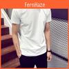 Hochwertiges Sport-Freizeit-T-Shirt für Damen und Herren, hohe Elastizität, Rundhalsausschnitt, Kurzarm