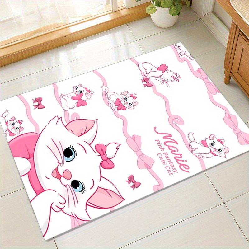 

1pc. Cute Pink Fantasy Marie Cat Rug - Perfect for Home Decor, Office Carpet, Outdoor Use, Gift Ideaz0414214 60cm by 90cm