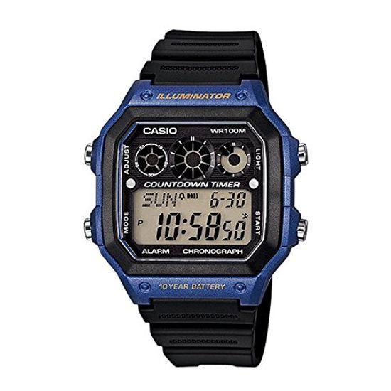 

Базовые цифровые часы Casio, черные, мужские, AE-1300WH-2A [Товар]