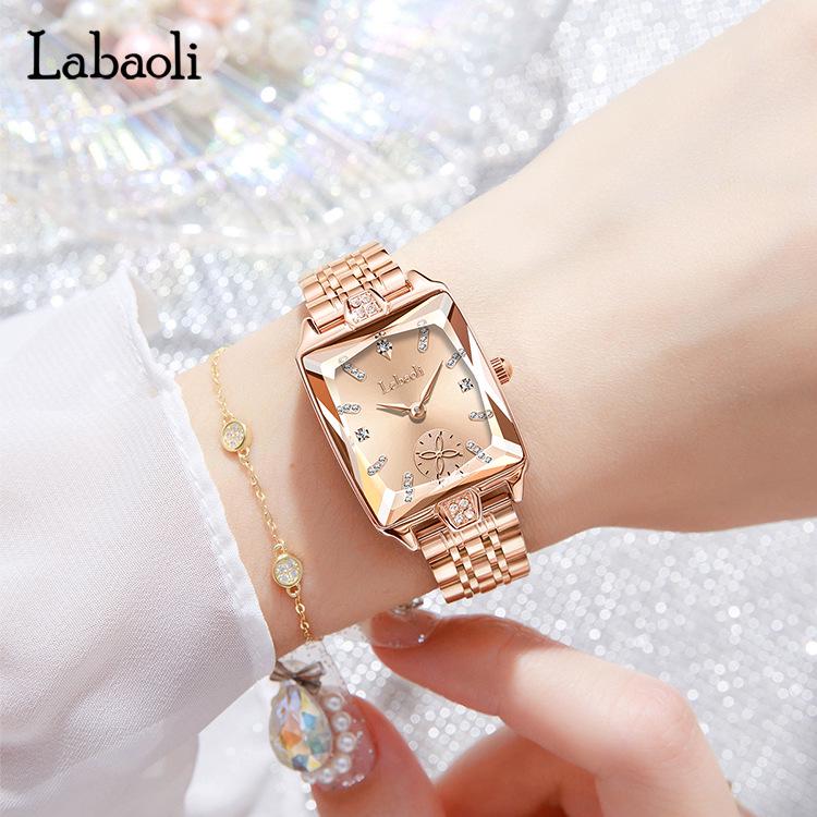La Baoli Women's Waterproof Quartz Steel Band Wristwatch - Popular Style LA613