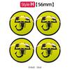4pcs 3D 56mm car logo emblem Wheel Center Hub auto Rim refit dust-proof badge covers sticker accessories For FIAT Abarth 500 V4