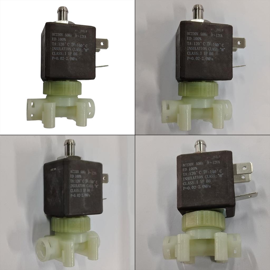 230V Electromagnetic Control Valve Plastic Electrical Solenoid Valve Steam Valve Plastic Material for Coffee Machines