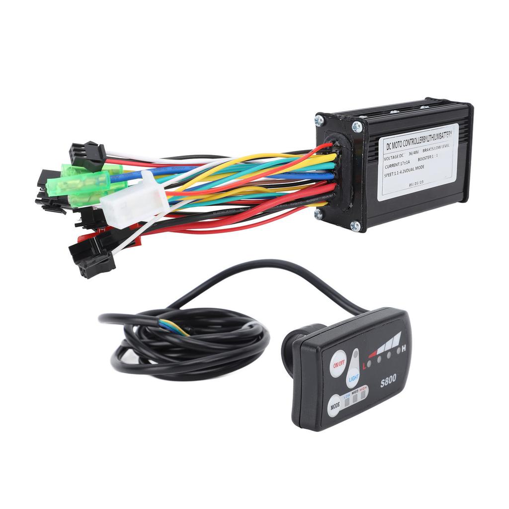 Elektrisk Sykkel Kontrollersett 17A 3 Moduser Hastighetskontroller 22,2 mm Diameter S800 Panel for 250W 350W