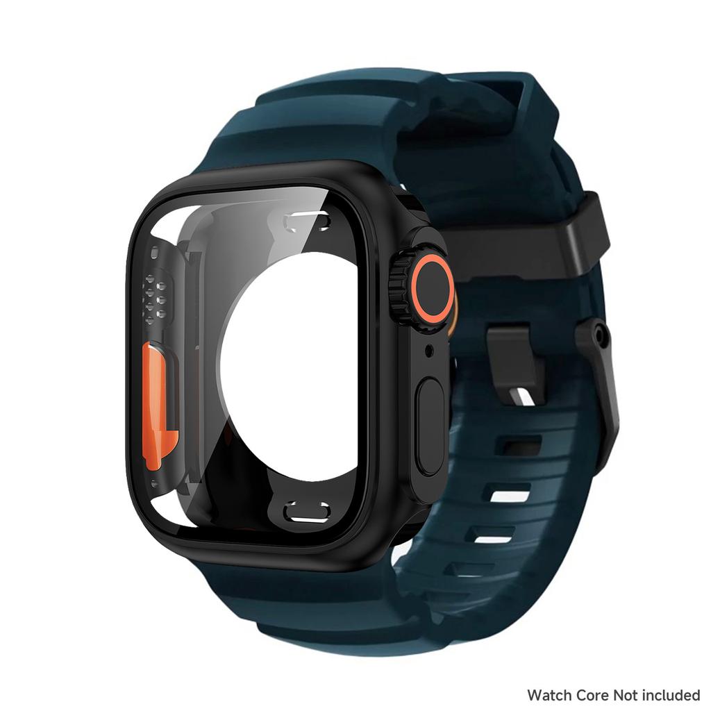 Case+Silicone Strap For Apple Watch S11 S10 46mm Change to Ultra PC Cover For iWatch Series 9 8 7 45mm Series 6 5 4 SE3 44mm