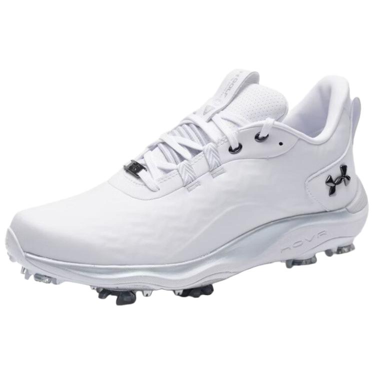 Under Armour Drive Pro Clone Comfortable Durable Breathable Wear-Resistant Low-Top Golf Shoes Men sneaker White 6006116-100