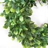 42cm Artificial Green Leaves Wreath Garland Showcase Front Door Wall Decoration