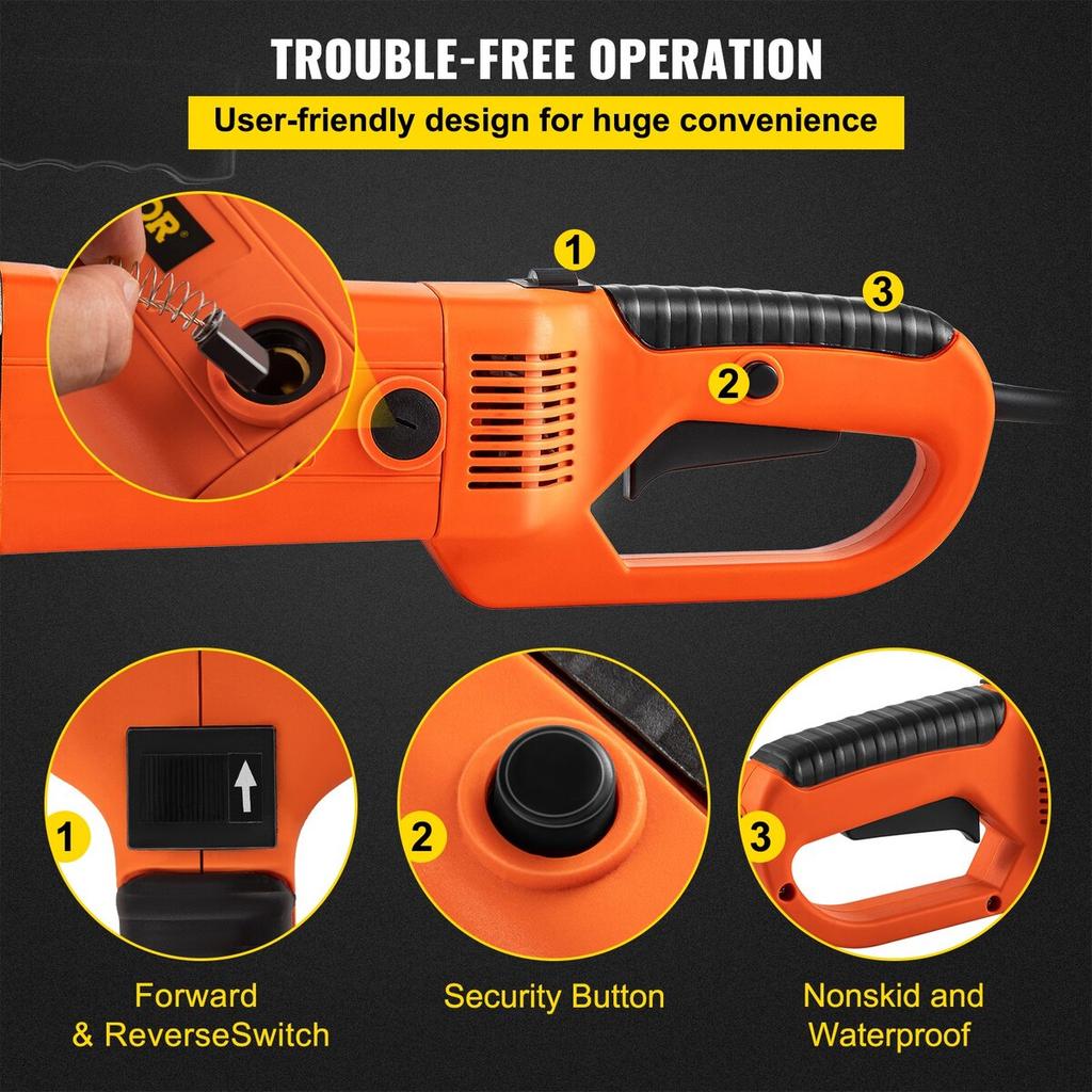 Electric Pipe Threader, 2300W Pipe Threading Machine, Heavy-Duty Hand-Held Power Drive Kit, 220V Pipe Threader Machine, Portable Pipe Threader with 6