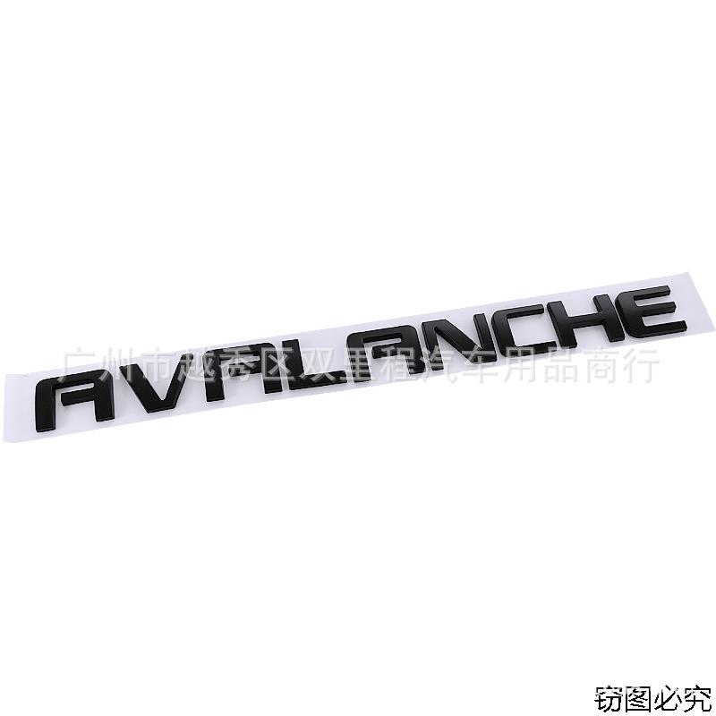 Suitable for Chevrolet GMC AVALANCH modification, electroplated ABS car label, trunk label decoration car sticker emblem