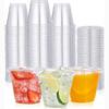 9 oz Plastic Cups with Lids, Disposable Clear Cups, Cold Drink Containers for Beverage, Parfait, Smoothie