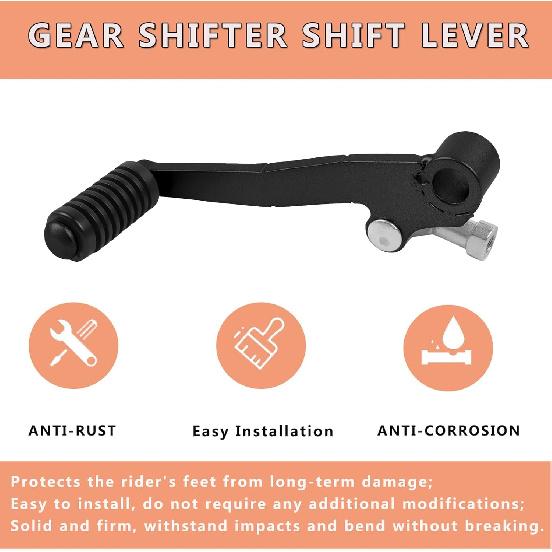 Motorcycle Gear Shifter Shift Lever Shifter Pedal Replacement for Yamaha YZF R7 2022 2023 2024 (Black)
