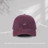 Unisex Cotton Minimalist Baseball Cap with Embroidery Adjustable Soft Top Casual Hat, Daily Caps for Men and Women Spring Summer