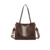 Leather Handbag, Women's Large Capacity Tote Bag, Crossbody Bag, Shoulder Bag, Brown