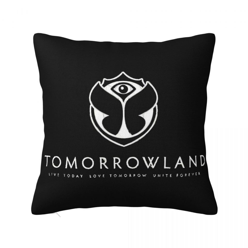 Tomorrowlandd Music Festival Pillow Case Butterfly Cushion Cover Awesome Zippered Decor Pillowcase For Sofa 45X45Cm