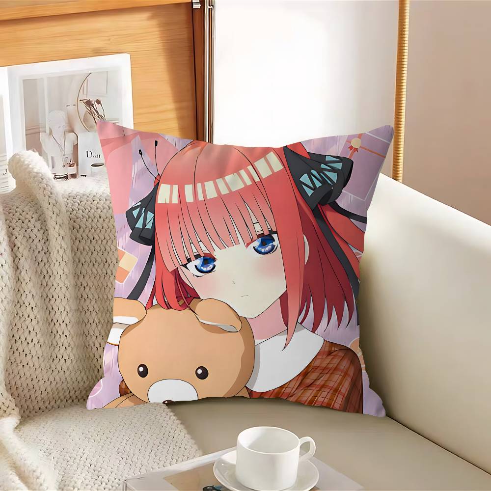 Наволочка Ni-no Anime N-NakanoS Съемная Моющаяся Наволочка – Мягкий Лен для Всех Сезонов 12x12Inch