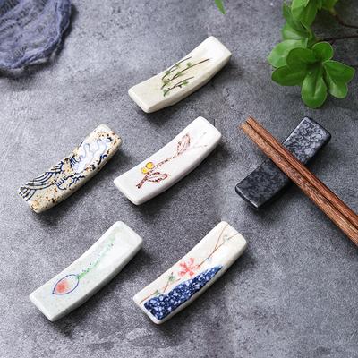 6 st Kreativa Keramiska Ätpinnshållare Japansk Stil Bestickställ Sked Gaffel Stöd Bordsartiklar Hem Hotell Förvaringstillbehör