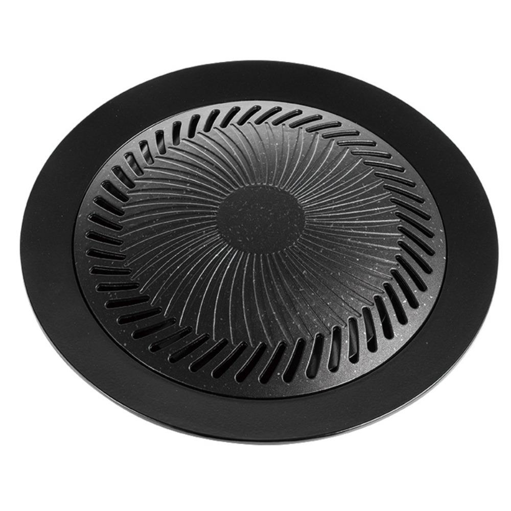 

KOSUN Aluminum Korean Grill Pan Portable Round Nonstick Bbq Tray for Meat Vegetables Outdoor Camping Cooking Kitchen Accessories