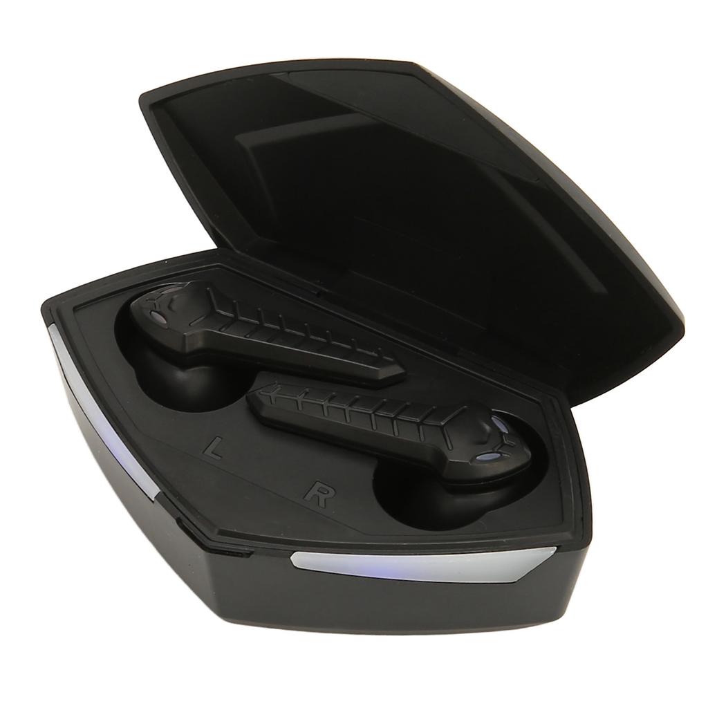 Bluetooth Gaming Earbuds Stereo Low Latency Dual Modes Wireless Earphone with Built in Mic for Phone Laptop Black