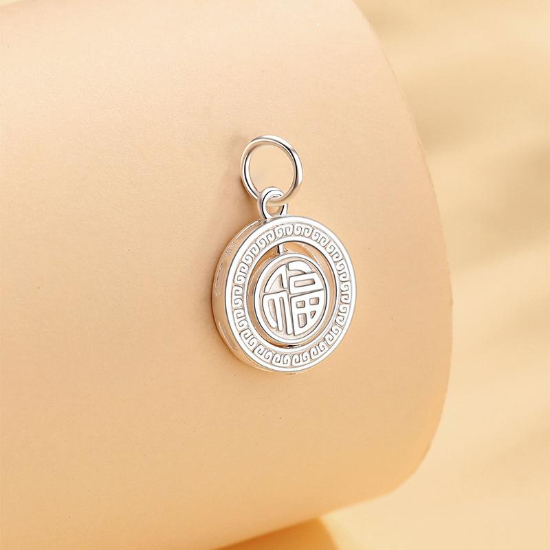 Lucky Nafu Rotates Guochao New Chinese Clavicle Chain Women's Niche Braided Rope Pendant Necklace Jewelry