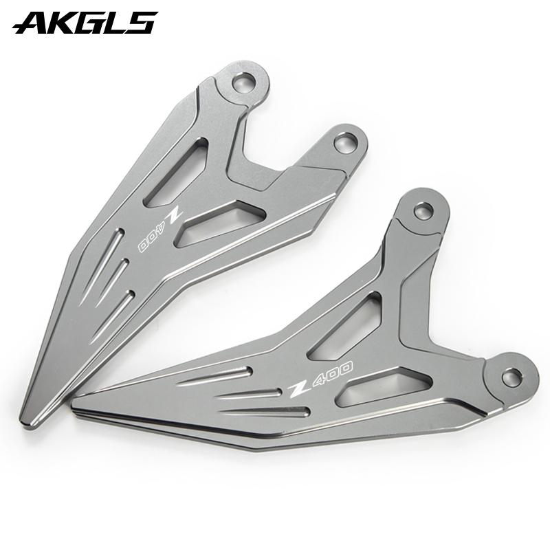For Kawasaki Ninja 400 Z400 NINJA400 2018    Motorcycle Footpedal Pedal Kit Heel Plate Protective Cover