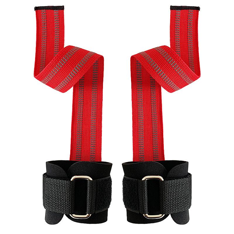 Custom Logo Weight Lifting Wrist Support Neoprene Silicone Non-Slip Gym Training Lifting Straps