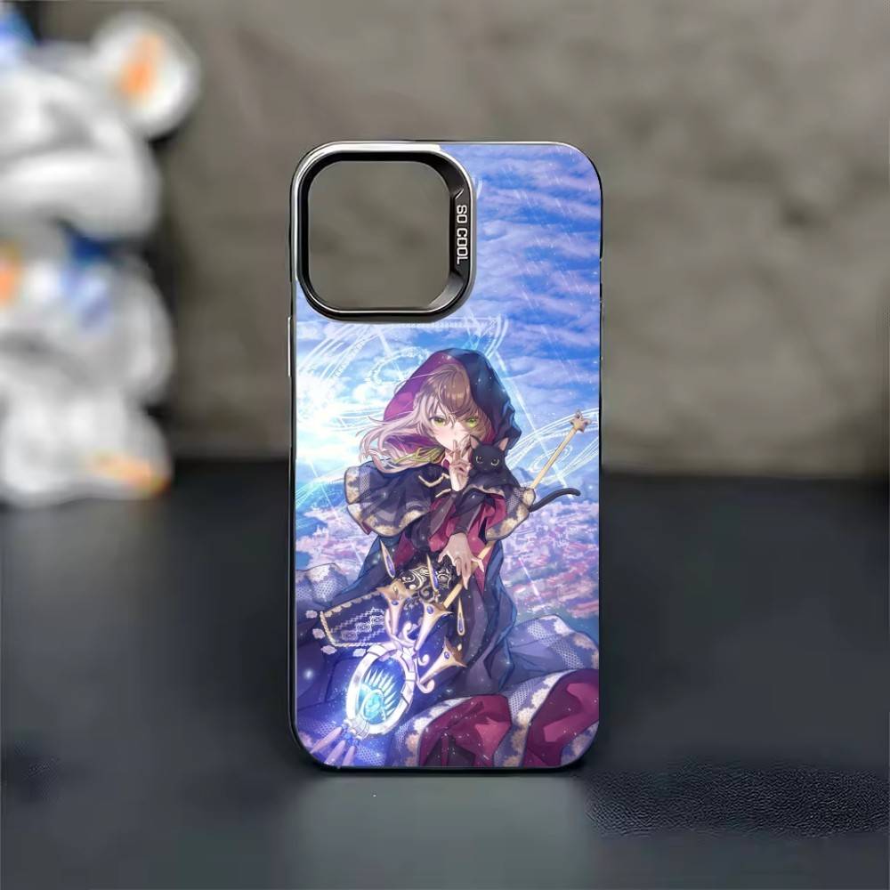 s-Silent Witch M-Monica Phone Case For iPhone 17,16,15,14,13,12,11,Pro Max,Plus Candy Silver Cover