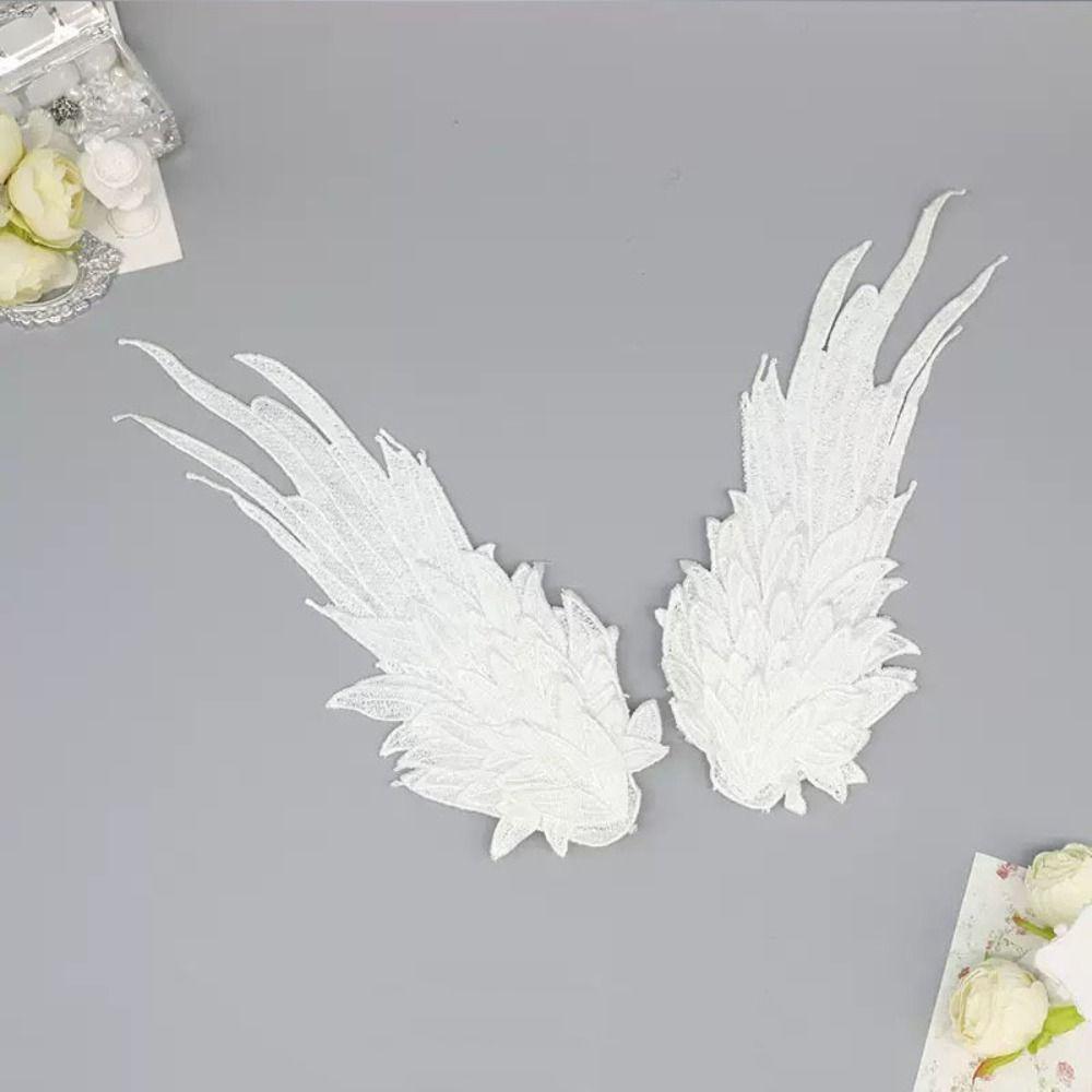 Sweet Feather Embroidery Edge Clip Cosplay Wings Hairpin Harajuku Lolita Hair Clip  Women