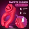 Men's Vibrating Penis Ring , Penis Vibrator, Clitoral and Testicle Stimulator, 10 Vibrations, Adjustable Vibrating Ring, Adult Sex Toys for Couples