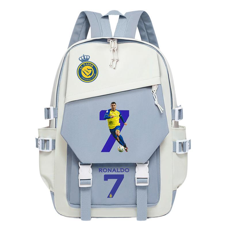 

Football Player C Luo Peripheral Printing Trend Schoolbag Junior High School High School Students Large Capacity Spine Backpack No specifications