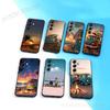 Combi Van Surfs Cool Phone Case For Samsung Galaxy A 73,72,51,53,52,71,22,5G,Note,J7,8,9 Soft Precise Hole Black Cover