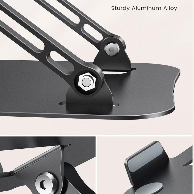 Portable 11–16-inch Adjustable Laptop Stand Computer Stand Sturdy Aluminum For Desk Foldable Laptop Holder Notebook Tablet